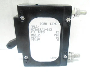 M55629/1-143 AIRPAX CIRCUIT BREAKER .25 AMPS/ 240 VOLTS/ 60 HERTZ NEW OLD STOCK - Picture 1 of 5