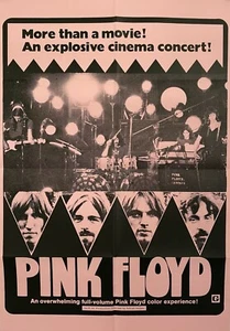 PINK FLOYD 1972 ORIG. CONCERT 1 SHEET MOVIE POSTER 27"x41" RARE PINK ON PINK - Picture 1 of 1