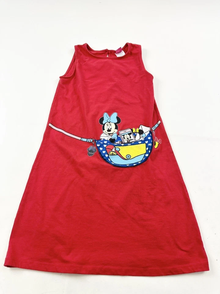 Vestido Disney Niñas XL Extra Grande Rojo Minnie Mouse Foto 1 de 4