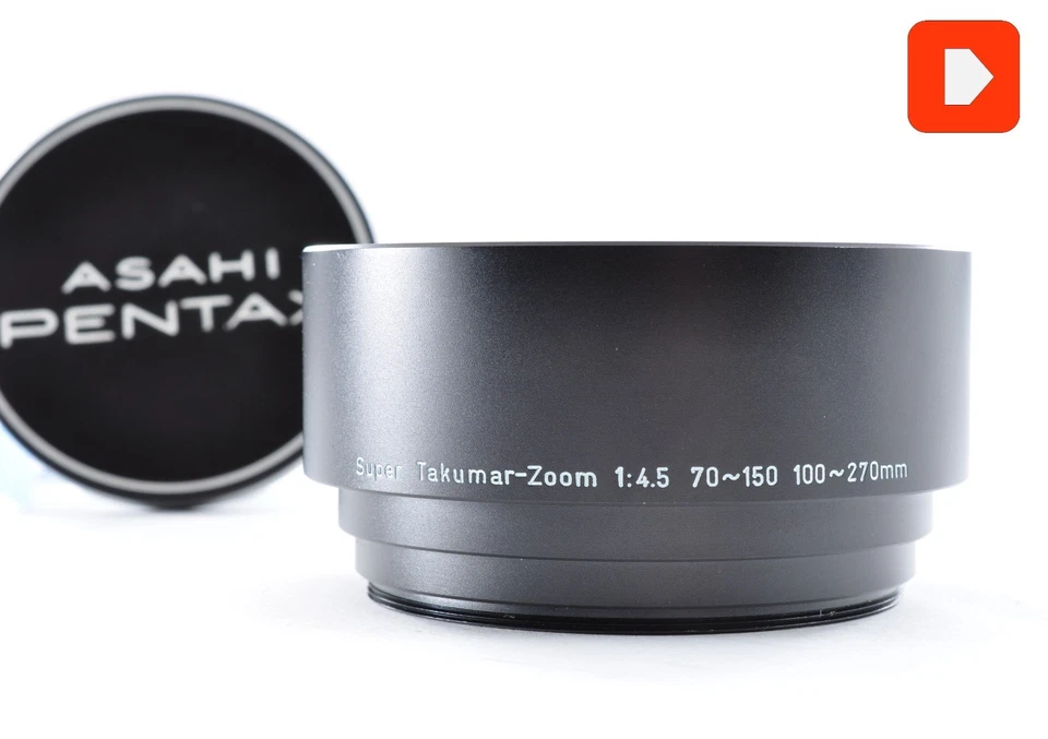 [Video/MINT] Pentax 67mm Super Takumar-Zoom 70-150mm 100-270mm  f/4.5 Hood #0011 - Image 1 of 4