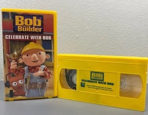 Bob the Builder Celebrate with Bob VHS 2002 Yellow Clamshell HTF - Picture 1 of 4