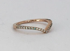 PANDORA P11 ALE MET Wishbone Ring Rose Gold V Shape Size L1/2 1.2g   J40 P279 - Picture 1 of 14