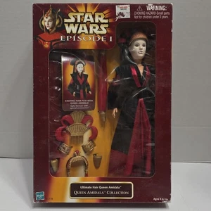Hasbro Star Wars 1998 Regina Amalda Episodio 1 Figurina "Ultimate Hair" Nuova - Foto 1 di 7