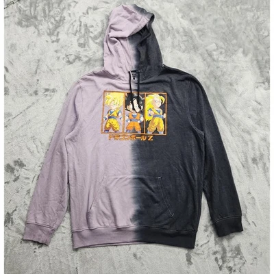 DBZ DragonBallZ Sudadera con Capucha Hombres XL Negro Púrpura Tie Dye Anime Gráfico Pullover Informal Foto 1 de 4