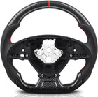 Hydro-Dip Carbon Fiber Steering Wheel for Chevy Camaro 2016-2026, High Gloss Fin