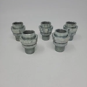 Menge 5 Appleton UNY75NR 3/4" Stahl Rohr Union Stecker auf Buchse Hazloc - Bild 1 von 13
