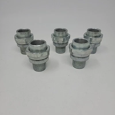 Lote de 5 APPLETON UNY75NR 3/4" Unión Conducto de Acero Macho a Hembra Hazloc Foto 1 de 4