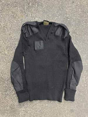 Citadel Military Sweater Men's 48 L Ribbed Knit Virgin Wool Great Britain T283 - Image 1 of 4