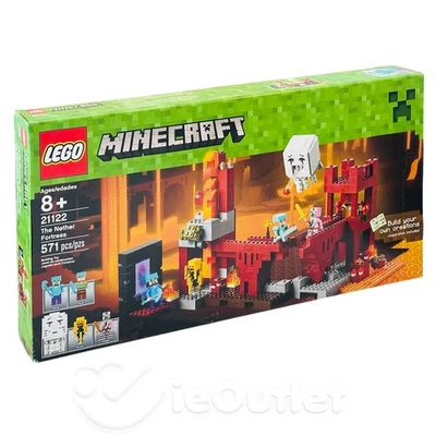 NEW SEALED LEGO Minecraft: The Nether Fortress w/ Steve & Alex RETIRED (21122) - Image 1 of 4