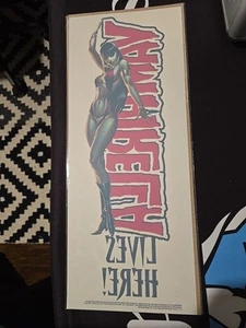 VAMPIRELLA Lives Here 8"x20" WINDOW CLING ~ J SCOTT CAMPBELL Promotional Poster - Picture 1 of 5