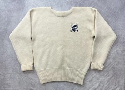 Vintage Polo Ralph Lauren Wool Heavy Cricket Crest Logo Sweater Size M - Image 1 of 4