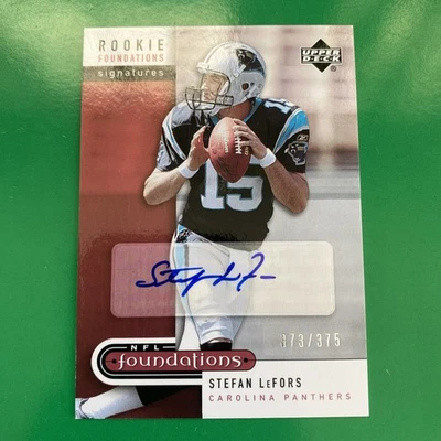 Stefan LeFors 2005 Upper Deck Foundations Rookie Auto Card #216 LTD #373/375 - Image 1 of 3