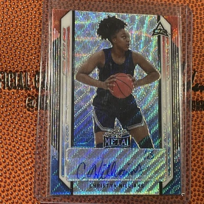 2021-22 Leaf Metal RED WHITE BLUE CHRISTYN WILLIAMS Wave AUTO Autograph RC /7 - Image 1 of 2