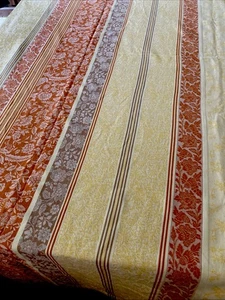 Jacquard Tischdecke Bloomingdale’s gelb Blumen französisches Land 64”X114” groß - Bild 1 von 16