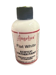 Pintura acrílica Angelus BLANCA PLANA - GRANDE 118 ml - Para cuero y sintético AU - Imagen 1 de 1