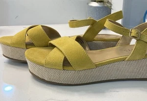 Talbot Womens Yellow Wedge sandals - Picture 1 of 7