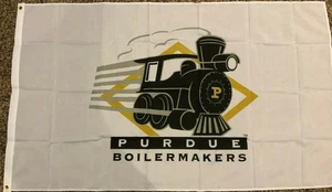 PURDUE BOILERMAKERS TRAIN WHITE 3x5ft FLAG weather resistant us seller polyester - Picture 1 of 3