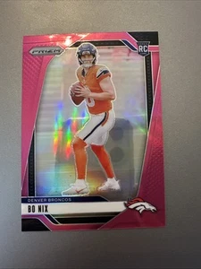 2024 Panini Prizm - Bo Nix RC - Pink Prizm - #309 - Broncos Rookie - Picture 1 of 2