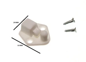 Peglock Catch Peg Lock Latch White + Fixings Pack Of 1000 - Bild 1 von 1