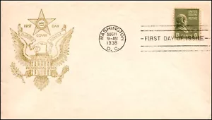 Scott 813 8 centesimi Van Buren Fidelity FDC pianta senza indirizzo 813-5 - Foto 1 di 2