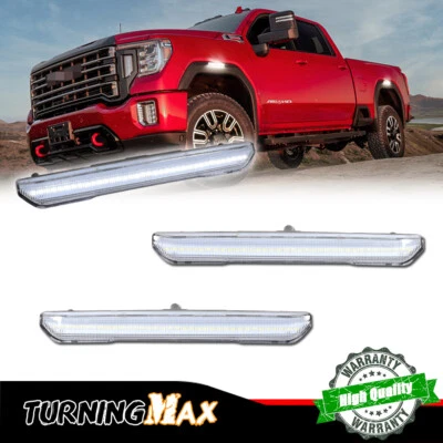 Белый светодиодный габаритный фонарь для крыла 2020–2024 GMC Sierra 2500 3500 Denali AT4 - Изображение 1 из 4