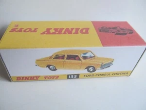REPLICA COPY REPRODUCTION REPRO - DINKY FORD CORTINA No. 133 BOX ONLY - Picture 1 of 3