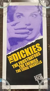 The Dickies 11.75" x 23" Poster Punk 2001 Frustrators, Enemies, Eddie Haskells - Picture 1 of 1