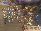 PLAYMOBIL FIGURES,HUGE LOT PEOPLE AND ANIMALS,65 FIGURES ALL PLAYMOBIL