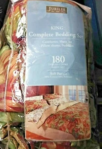 JUBILEE HOME COLLECTION EDREDÓN PERCAL KING 180CT, SÁBANAS, FALDA DE CAMA Y FUNDAS - Imagen 1 de 6