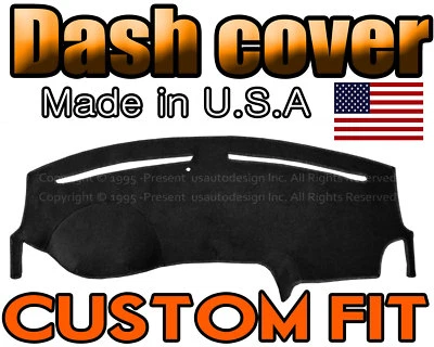 fits 2011-2017 CHRYSLER 300 DASH COVER MAT DASHBOARD PAD MADE IN USA / BLACK - Image 1 of 4