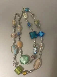 Art Glass 17” Necklace - Picture 1 of 3
