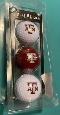 Texas A&M Aggies Golf Balls, Team Golf Official Collegiate Licensed Maroon And W - Image 1 of 4