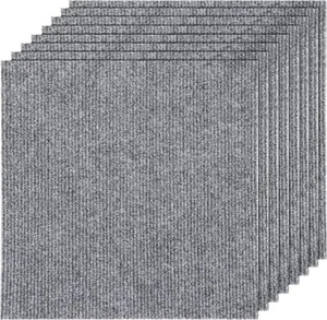 36 Stück Teppichfliesen abziehen und kleben 12”x12” selbstklebend Teppich Quadrate rutschfest - Bild 1 von 7