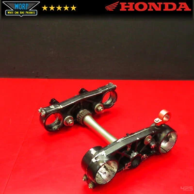 Honda CRF450R 2007 horquilla de triple abrazadera árbol vástago de dirección 05-07 original OEM  Foto 1 de 4