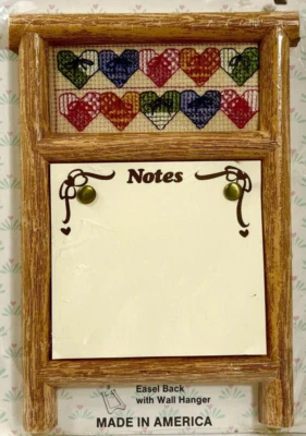NOVO 1990s Whats New Patchwork Hearts 055521 Kit Bloco de Notas Ponto Cruz Antigo 11408 - Imagem 1 de 3