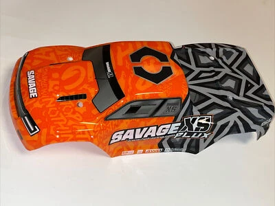 HPI Savage XS Flux -  #160326 – GT-2XS Lackierte Karosserie (Orange/Grau) NEU - Bild 1 von 4