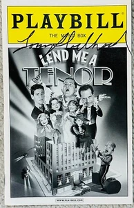 Lend Me A Tenor Playbill SIGNED By TONY SHALHOUB - Picture 1 of 3