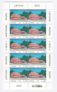 Full Sheet Collection 2023 Manors of Latvia Hartman Manor Riga - Picture 1 of 1