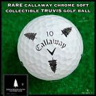 (1) RARE Balle de golf Callaway Chrome Soft TRUVIS (10) Brookmeadow Country Club MA