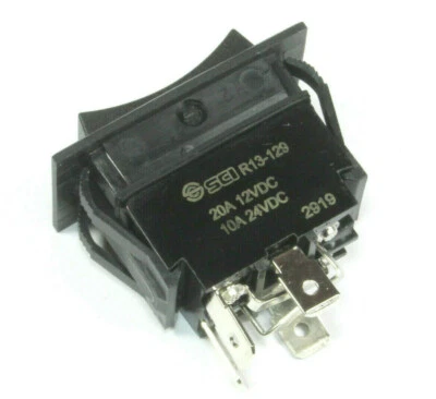 SCI Brand Motor Reversing Rocker Switch, MOMENTARY, 10 20 Amps, 12VDC 24VDC - Image 1 of 4