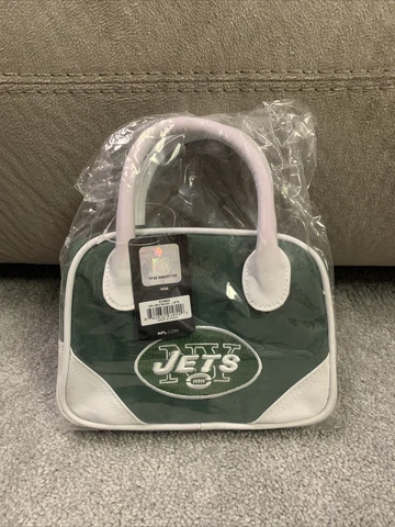 NY Jets NFL Team. Mini Bowler Hand Bag. CHARM 14 Cover