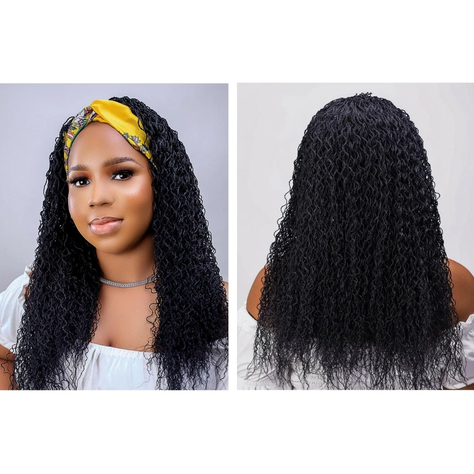 Headband Wig, Headband Braided Wig, Senegalese Twist Wig, Curly Wig - Image 1 of 1