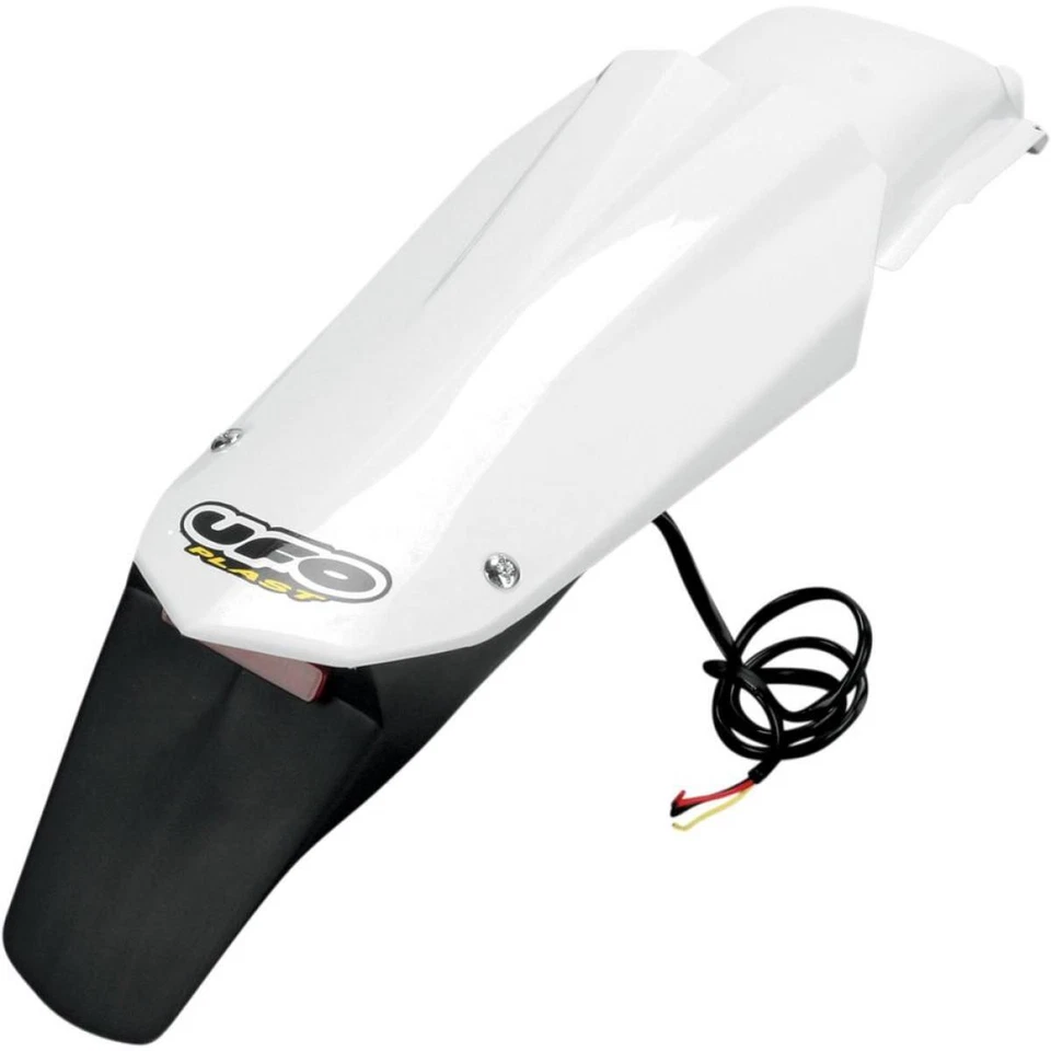 UFO Garde-Boue Arrière Enduro Compatible À Husqvarna Wr 125 250 300 09-13 Blanc - Photo 1/1