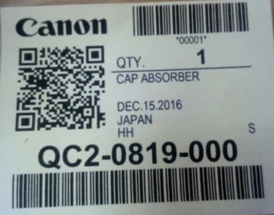 ORIGINAL Canon Capuchon Absorbeur QC2-0819 pour PROGRAF ipf510 ipf610 ipf75 - Photo 1/2