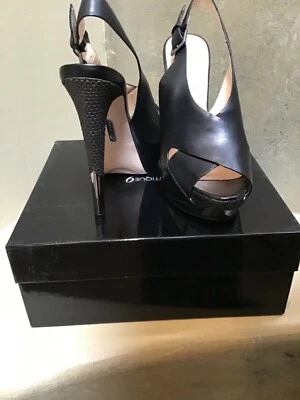 Boutique 9  NISTERIA Peep Toe Slingback leather  Platform  woven Heels 8 US NWB - Image 1 of 4