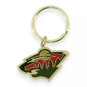 JF Sports Minnesota Wild NHL Team Logo Official Keychain - Picture 1 of 2