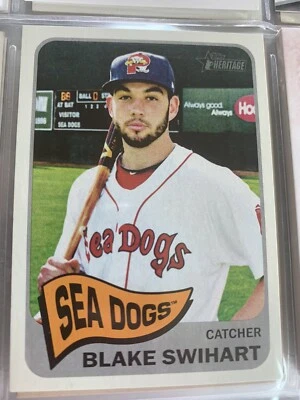 Lot of 3 Blake Swihart RED SOX baseball cards - Image 1 of 3