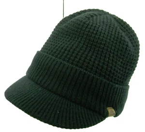 ADIDAS Black Knit Hat Brim Beanie One Size 100% Acrylic Fully Lined Warm Winter - Picture 1 of 4
