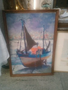 Oil on Canvas F.Dominique Lecomte - Picture 1 of 3