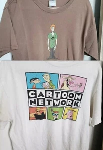 Cartoon Network & Shaggy Scooby-Doo T-Shirt Bundle Vintage Y2K - Picture 1 of 10